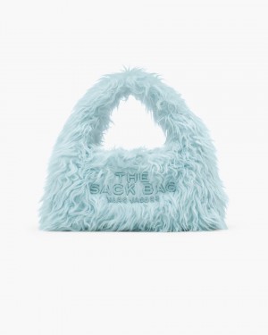 The Sack Bag Marc Jacobs The Faux Fur Mini Sack Bag Dama Albastri | 78052OPWM