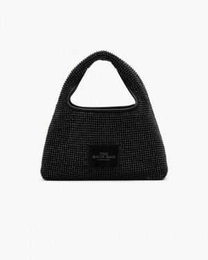 The Sack Bag Marc Jacobs The Rhinestone Mini Sack Bag Dama Negrii | 42795CZIH