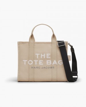 The Tote Bag Marc Jacobs The Canvas Medium Tote Bag Dama Bej | 93287GLMN