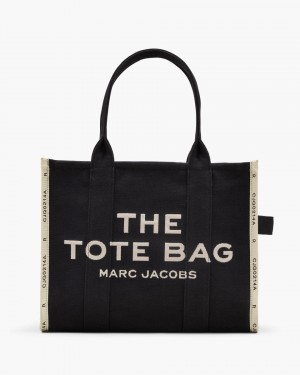 The Tote Bag Marc Jacobs The Jacquard Large Tote Bag Dama Negrii | 43275UZCX