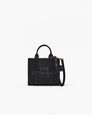 The Tote Bag Marc Jacobs The Leather Crossbody Tote Bag Dama Negrii | 05978FJSU