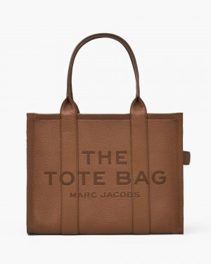 The Tote Bag Marc Jacobs The Leather Large Tote Bag Dama Argan Oil | 40692QAIN