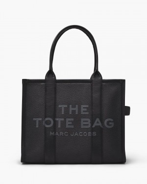 The Tote Bag Marc Jacobs The Leather Large Tote Bag Dama Negrii | 80635CTBM