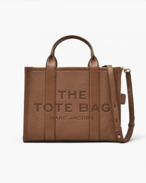 The Tote Bag Marc Jacobs The Leather Medium Tote Bag Dama Argan Oil | 21506RFLP