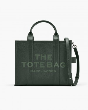 The Tote Bag Marc Jacobs The Leather Medium Tote Bag Dama Verzi Inchis | 47860HURQ