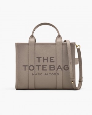 The Tote Bag Marc Jacobs The Leather Medium Tote Bag Dama Cement | 51269MLGA