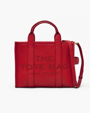 The Tote Bag Marc Jacobs The Leather Medium Tote Bag Dama Rosii | 60257GEVP