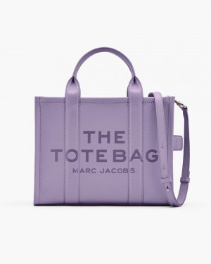 The Tote Bag Marc Jacobs The Leather Medium Tote Bag Dama Violet | 72894BWCG
