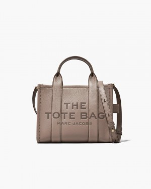 The Tote Bag Marc Jacobs The Leather Small Tote Bag Dama Cement | 49108HXST