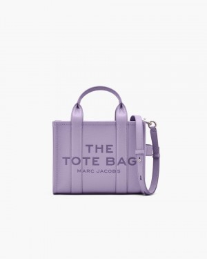 The Tote Bag Marc Jacobs The Leather Small Tote Bag Dama Violet | 60591PCQX