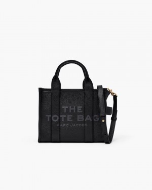 The Tote Bag Marc Jacobs The Leather Small Tote Bag Dama Negrii | 96413JGTI
