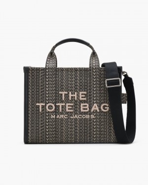 The Tote Bag Marc Jacobs The Monogram Jacquard Medium Tote Bag Dama Bej Colorati | 18794WHAN