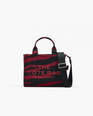 The Tote Bag Marc Jacobs The Zebra Canvas Small Tote Bag Dama Negrii | 37142IRYC